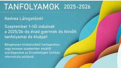 Szeptembertől indulnak a tanfolyamok és klubok